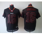 nike nfl jerseys san francisco 49ers #16 montana black[Elite lights out]