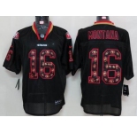 nike nfl jerseys san francisco 49ers #16 montana black[Elite united sideline]