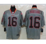 nike nfl jerseys san francisco 49ers #16 montana grey[Elite lights out]