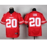 nike nfl jerseys san francisco 49ers #20 cox red[Elite][cox]