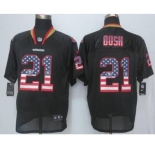 nike nfl jerseys san francisco 49ers #21 bush black[Elite USA flag fashion][bush]