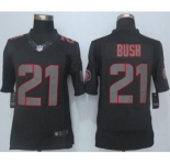 nike nfl jerseys san francisco 49ers #21 bush black[nike Impact Limited ][bush]