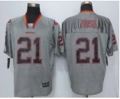 nike nfl jerseys san francisco 49ers #21 bush grey[Elite lights out][bush]
