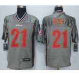 nike nfl jerseys san francisco 49ers #21 bush grey[Elite vapor][bush]