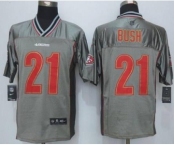 nike nfl jerseys san francisco 49ers #21 bush grey[Elite vapor][bush]