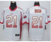 nike nfl jerseys san francisco 49ers #21 bush white[Elite drift fashion][bush]