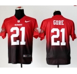 nike nfl jerseys san francisco 49ers #21 frank gore red-grey[Elite drift fashion][second version]