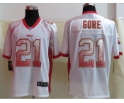 nike nfl jerseys san francisco 49ers #21 frank gore white[Elite drift fashion]