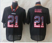 nike nfl jerseys san francisco 49ers #21 gore black[Elite USA flag fashion]