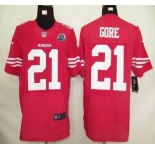 nike nfl jerseys san francisco 49ers #21 gore red[Elite 50th Patch]