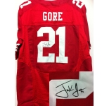 nike nfl jerseys san francisco 49ers #21 gore red[Elite signature]