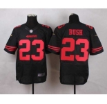 nike nfl jerseys san francisco 49ers #23 bush black[Elite][bush]