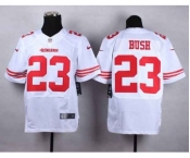 nike nfl jerseys san francisco 49ers #23 bush white[Elite][bush]