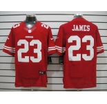 nike nfl jerseys san francisco 49ers #23 james red [Elite Jersey]