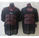 nike nfl jerseys san francisco 49ers #25 ward black[Elite lights out]