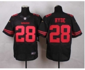 nike nfl jerseys san francisco 49ers #28 hyde black[Elite]