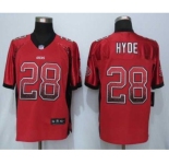 nike nfl jerseys san francisco 49ers #28 hyde red[Elite drift fashion]
