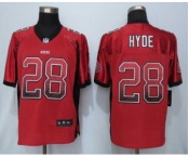 nike nfl jerseys san francisco 49ers #28 hyde red[Elite drift fashion]