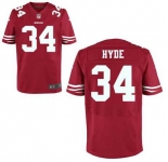 nike nfl jerseys san francisco 49ers #34 hyde red[Elite]
