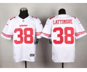 nike nfl jerseys san francisco 49ers #38 lattimore white[Elite][lattimore]