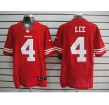 nike nfl jerseys san francisco 49ers #4 Lee red[Elite]
