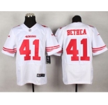nike nfl jerseys san francisco 49ers #41 bethea white[Elite]