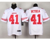 nike nfl jerseys san francisco 49ers #41 bethea white[Elite]
