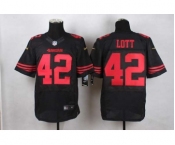 nike nfl jerseys san francisco 49ers #42 ronnie lott black[Elite]