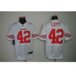 nike nfl jerseys san francisco 49ers #42 ronnie lott white[Elite]