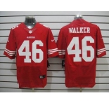 nike nfl jerseys san francisco 49ers #46 walker red[Elite]