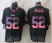 nike nfl jerseys san francisco 49ers #52 patrick willis black[Elite USA flag fashion]
