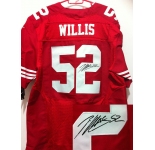 nike nfl jerseys san francisco 49ers #52 willis red[Elite signature]