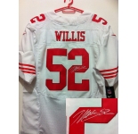nike nfl jerseys san francisco 49ers #52 willis white[Elite signature]