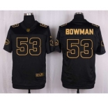 nike nfl jerseys san francisco 49ers #53 bowman black gold collection[Elite]