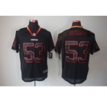 nike nfl jerseys san francisco 49ers #53 bowman black[Elite lights out]
