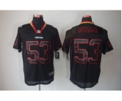 nike nfl jerseys san francisco 49ers #53 bowman black[Elite lights out]