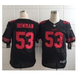 nike nfl jerseys san francisco 49ers #53 bowman black[Elite]