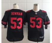 nike nfl jerseys san francisco 49ers #53 bowman black[Elite]