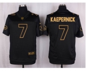 nike nfl jerseys san francisco 49ers #7 colin kaepernick black gold collection[Elite]