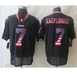 nike nfl jerseys san francisco 49ers #7 colin kaepernick black[Elite USA flag fashion]