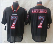 nike nfl jerseys san francisco 49ers #7 colin kaepernick black[Elite USA flag fashion]