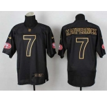 nike nfl jerseys san francisco 49ers #7 colin kaepernick black[Elite gold lettering fashion]