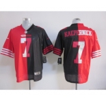 nike nfl jerseys san francisco 49ers #7 kaepernick black-red[Elite split]