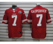 nike nfl jerseys san francisco 49ers #7 kaepernick red[Elite 50th Patch]