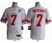 nike nfl jerseys san francisco 49ers #7 kaepernick white[Elite 50th Patch]