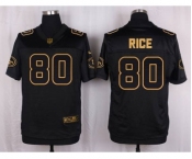 nike nfl jerseys san francisco 49ers #80 jerry rice black gold collection[Elite]