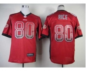 nike nfl jerseys san francisco 49ers #80 jerry rice red[Elite drift fashion]