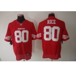 nike nfl jerseys san francisco 49ers #80 jerry rice red[Elite]