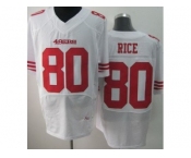 nike nfl jerseys san francisco 49ers #80 jerry rice white[Elite]