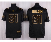 nike nfl jerseys san francisco 49ers #81 boldin black gold collection[Elite]